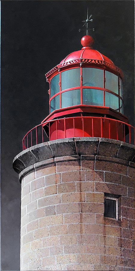 Red lantern' - acrylique/toile 50x100cm © Christian LEROY
