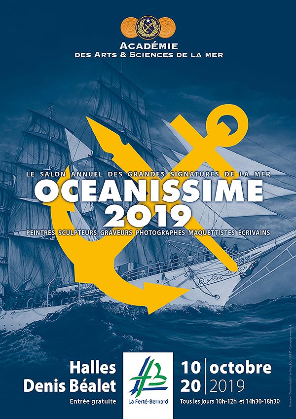 Académie des Arts et Sciences de la Mer - La Ferte Bernard - Océanissime 2019 affiche