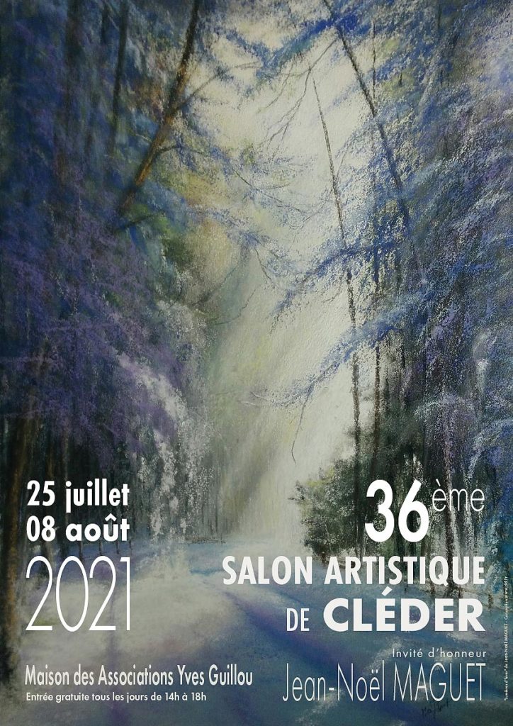 36 salon artistique de Cléder - 25 juillet au 08 août 2021 - affiche