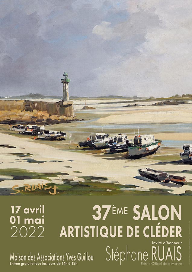 37 salon artistique de Cléder - du 17 avril au 01 mai 2022 - affiche