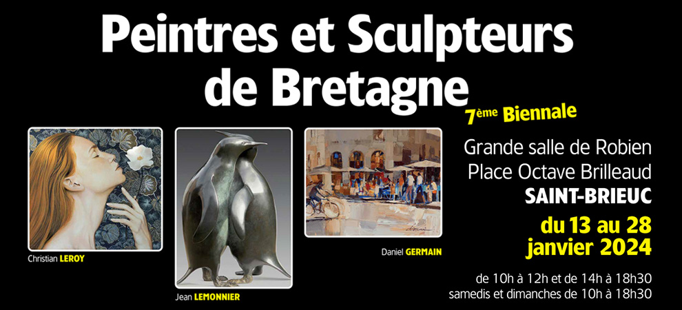 Peintres et Sculpteurs de Bretagne – ST-BRIEUC du 13 au 28 janvier 2024