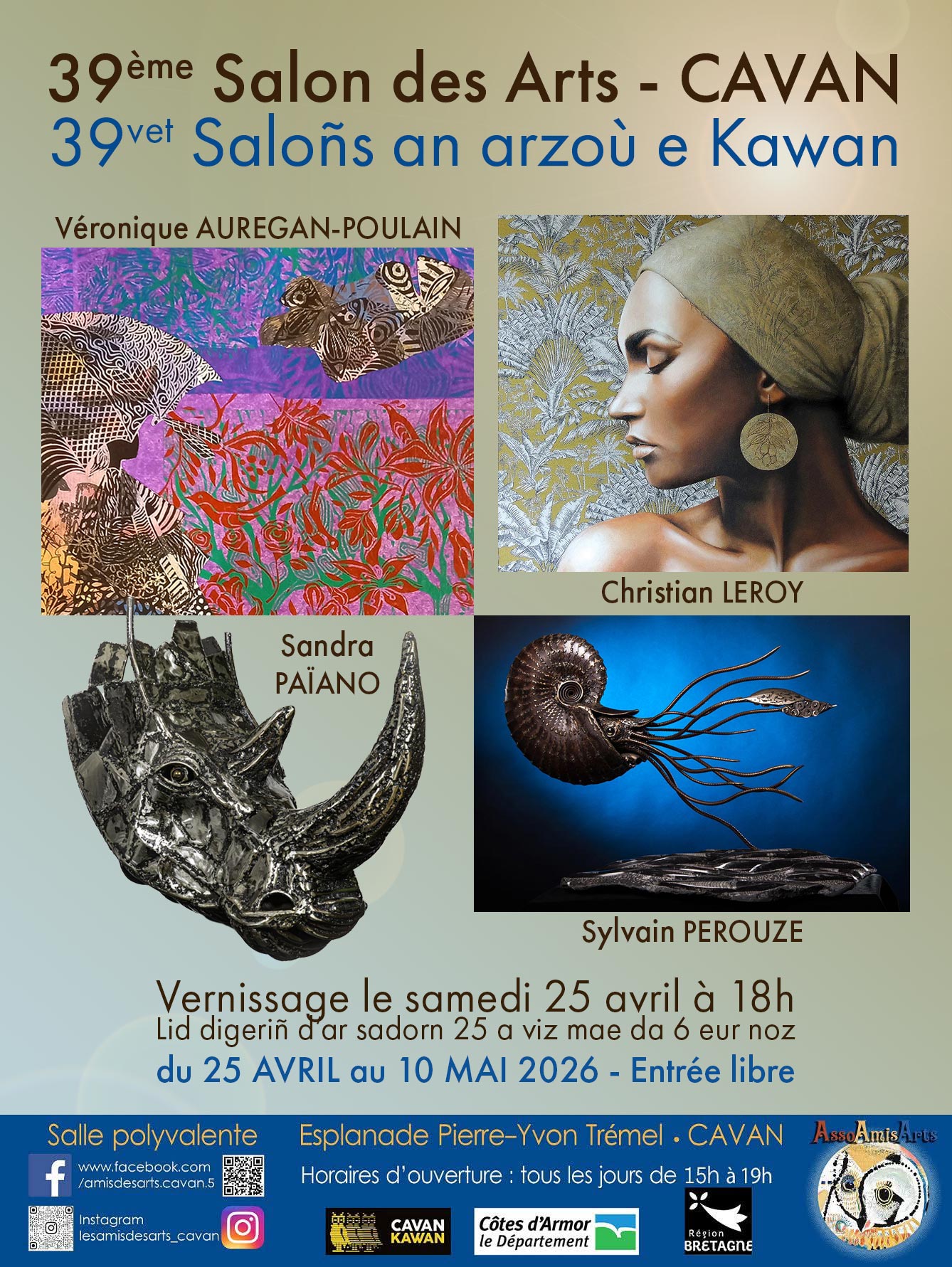 Salon des Arts CAVAN 2026 affiche