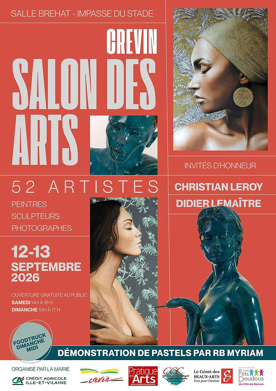 Salon des Arts Crevin Christian Leroy 2026 affiche 900px